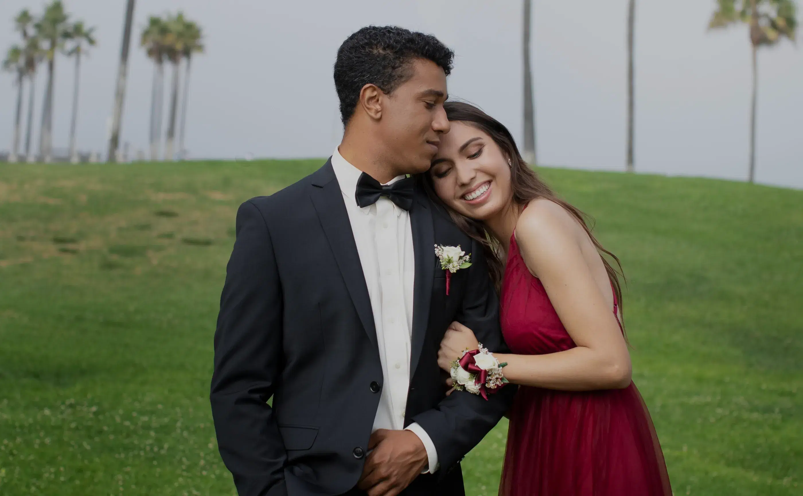Couple celebrating
