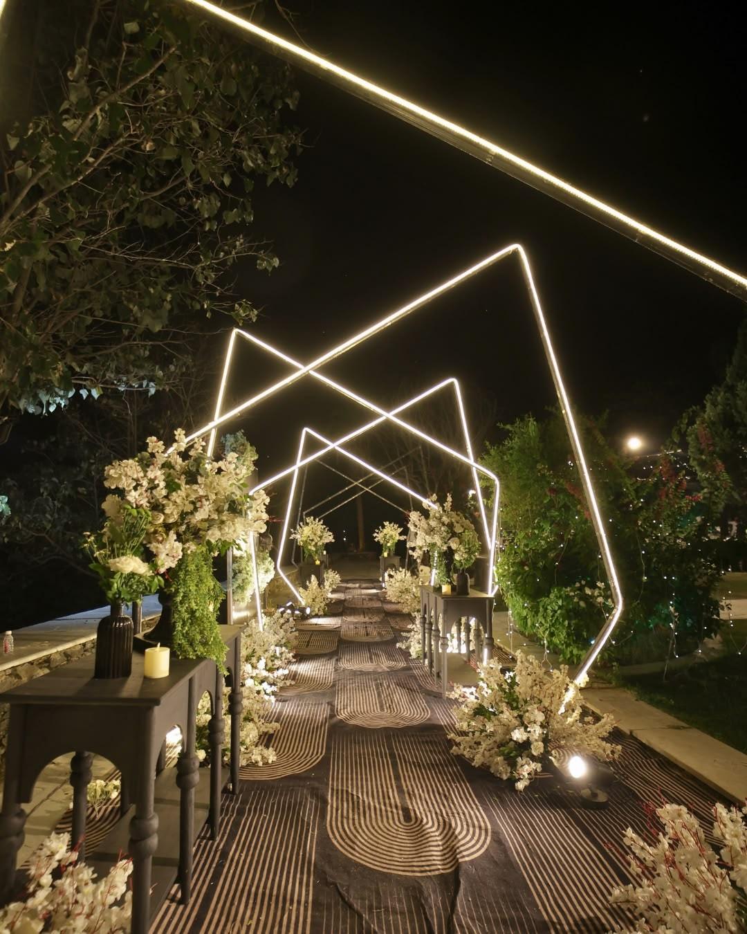 Geometric Glow Aisle