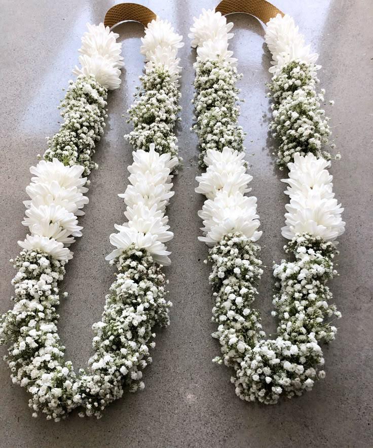 White Floral Garland