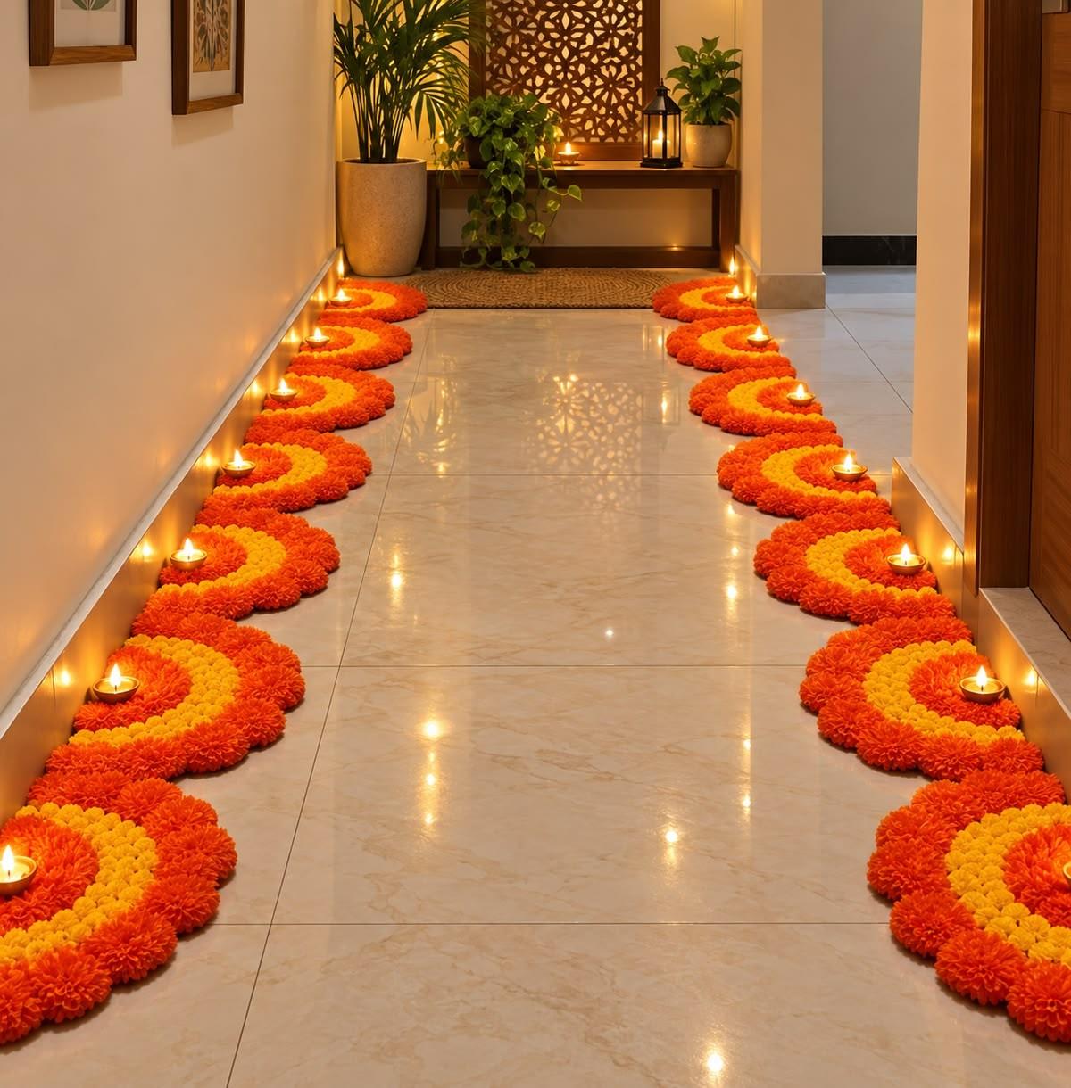 Marigold Diya Corridor