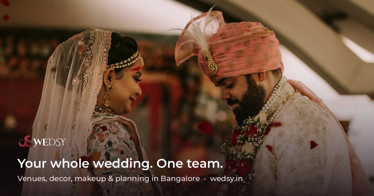 A Bangalore wedding planned by Wedsy